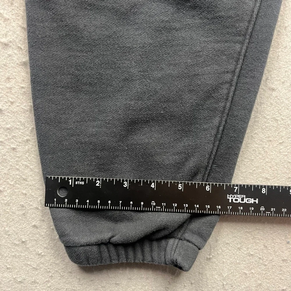 Jordan Mens Fleece Jogger Sweatpants Black Embroidered Logo Size Large 1781